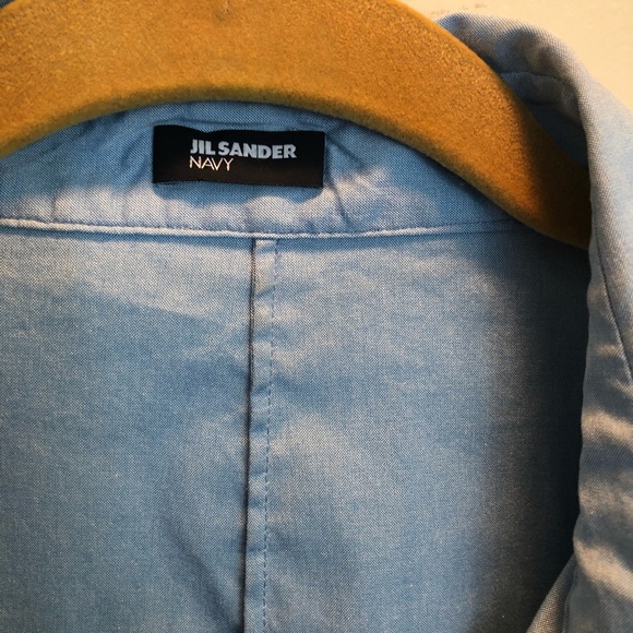 Jil Sander | blue button up blouse - Picture 4 of 6